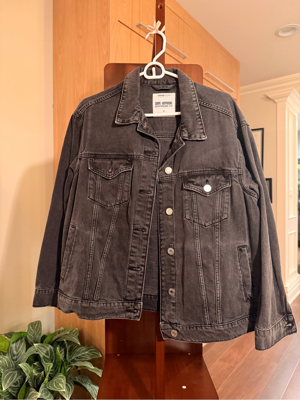 Garage Black Washed Denim Jean Jacket